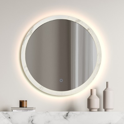 LED 간접 - 스톤 원형 조명 거울