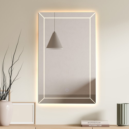 LED 간접 액자 거울 직사각형 제작 전문업체 루비드
