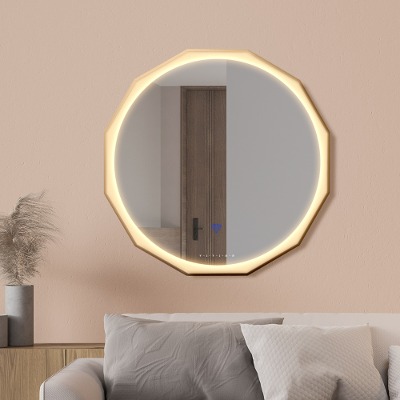 LED 간접 조명 - 비비안 12각 거울 벽거울