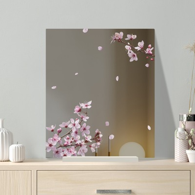 벚꽃 디자인 인테리어 벽거울 미니 사각
