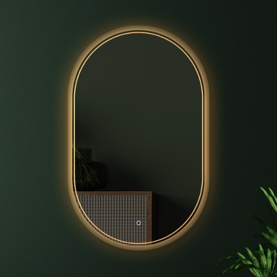 LED 간접 조명 - 샌딩 타원형 거울
